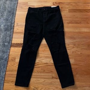 American Eagle Jeans Black Ripped